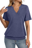 V-neck Casual Loose Short Sleeve T-shirt