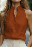 V-neck Hanging Neck Sleeveless Vest
