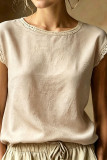Round Neck Lace Hollow Sleeveless Vest