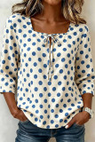 Wave Point Loose Long Sleeve T-shirt