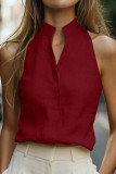 V-neck Hanging Neck Sleeveless Vest