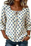 Wave Point Loose Long Sleeve T-shirt