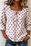 Wave Point Loose Long Sleeve T-shirt