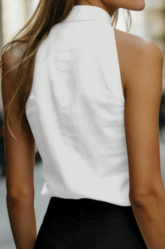 V-neck Hanging Neck Sleeveless Vest