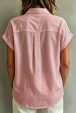 V-neck Loose Short Sleeved Shirt