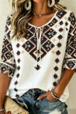 Large Size Ruffled Short Sleeved Shirt