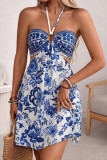 Bohemian Sleeveless Strapless Hollow Dress