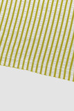 High Elastic Waist Striped Wide Leg Pants