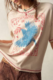 Round Neck Loose Short Sleeved T-shirt