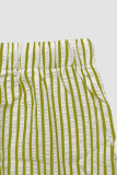 High Elastic Waist Striped Wide Leg Pants
