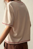 Round Neck Loose Short Sleeved T-shirt