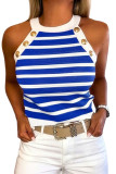 New Summer Striped Sleeveless Vest