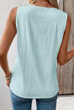 Round Neck Sleeveless Cotton and Linen Vest