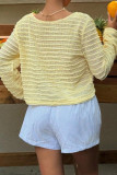 Long Sleeved Knitted Striped Shirt