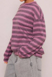 Striped Loose Long Sleeved T-shirt