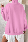  High Neck Long Sleeved Pullover Hoodie