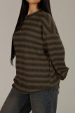 Striped Loose Long Sleeved T-shirt