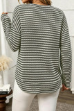Waffle Knitted Long Sleeve T-shirt