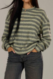 Striped Loose Long Sleeved T-shirt