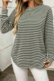 Waffle Knitted Long Sleeve T-shirt