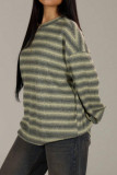 Striped Loose Long Sleeved T-shirt