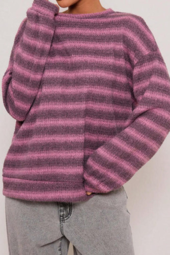 Striped Loose Long Sleeved T-shirt