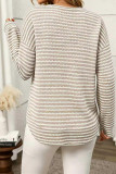 Waffle Knitted Long Sleeve T-shirt
