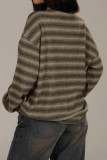 Striped Loose Long Sleeved T-shirt