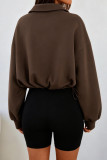 Half Zip Long Sleeved Sports Hoodie