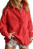 Button Long Sleeved Casual Hoodie