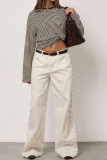 Striped Knitted Long Sleeve T-shirt