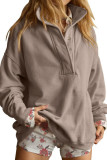 Button Long Sleeved Casual Hoodie