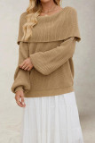 One Shoulder Loose Knit Sweater