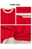 Round Neck Loose Long Sleeved Sweater