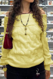 One Shoulder Long Sleeved Knitted Sweater