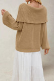 One Shoulder Loose Knit Sweater