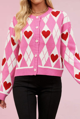 Love Knitted Long Sleeve Cardigan