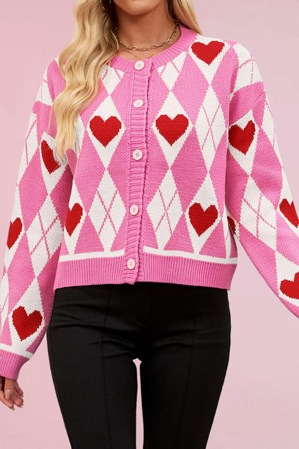 Love Knitted Long Sleeve Cardigan