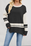 Round Neck Loose Long Sleeved Sweater