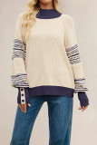 Half High Neck Long Sleeved Sweater
