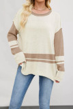 Round Neck Loose Long Sleeved Sweater