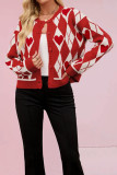 Love Knitted Long Sleeve Cardigan
