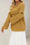 One Shoulder Loose Knit Sweater