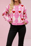 Love Knitted Long Sleeve Cardigan