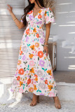 V-Neck High Waisted Maxi Dress