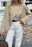Vacation Style Button Up Long Sleeved Jacket