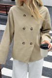 Vacation Style Button Up Long Sleeved Jacket
