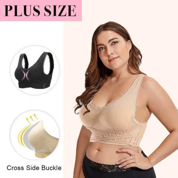 🔥PAY 1 GET 3🔥 SEAMLESS LIFT BRA WITH FRONT CROSS SIDE BUCKLE