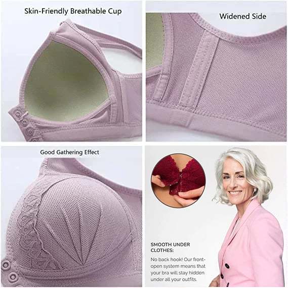 💕BUY 1 GET 2 FREE💕-2023 Front Button Breathable Skin-Friendly Cotton Bra