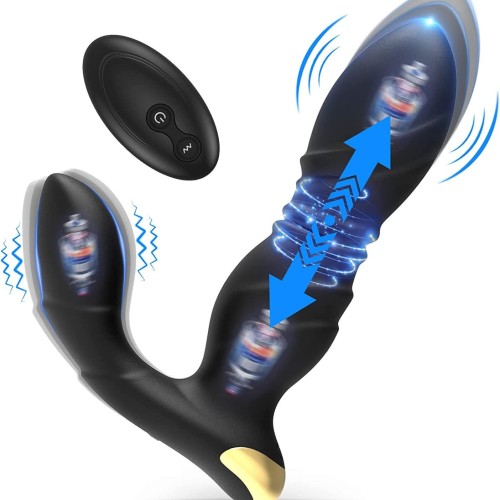 Telescopic Prostate Massager Adult Products Wireless Remote Control Backyard Anal Plug Vibrator Anal Butthole Plug